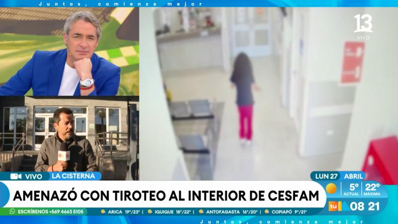 Canal 13 - Funcionaria que habría dejado cartel sobre tiroteo en Cesfam