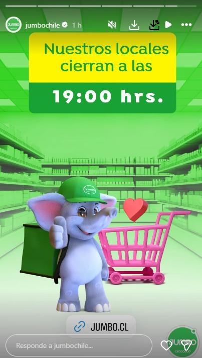 Hasta qué hora funcionarán los supermercados HOY - @jumbochile
