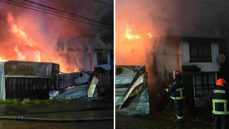 @Omega_quellon - Incendio en Quellón dejó tres muertos