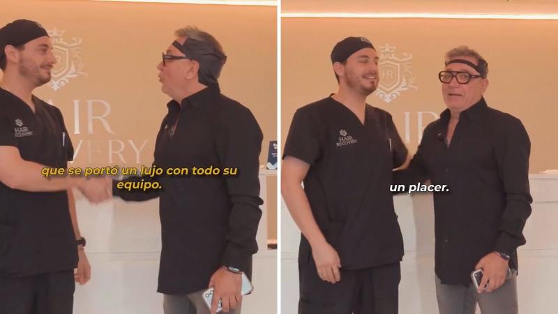 Captura de Instagram - Luis Jara mostró parte del procedimiento capilar