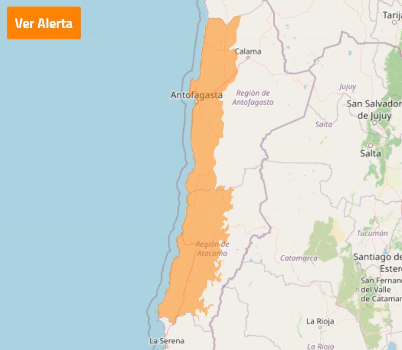 Alerta de precipitaciones en poco tiempo - Meteo Chile