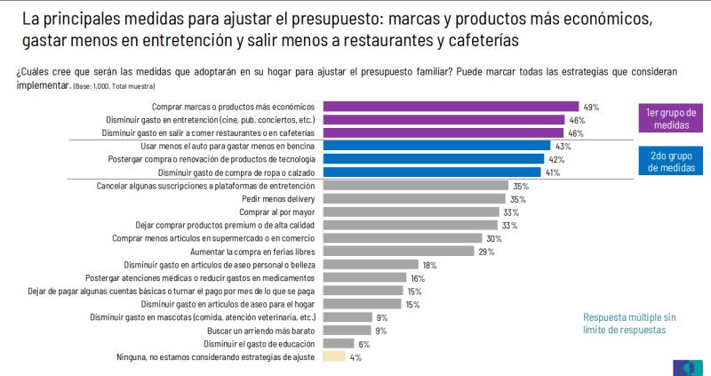 Ipsos: 78% de los hogares ya están preparando estrategias para hacer frente a alza de precios por fin de Mepco