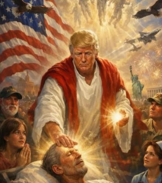 Captura - La polémica imagen que compartió Trump