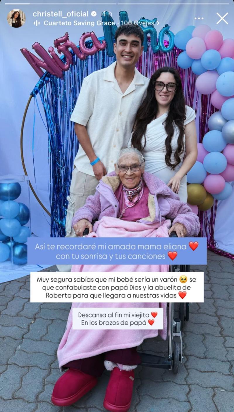 Instragram - Christell se despide de familiar