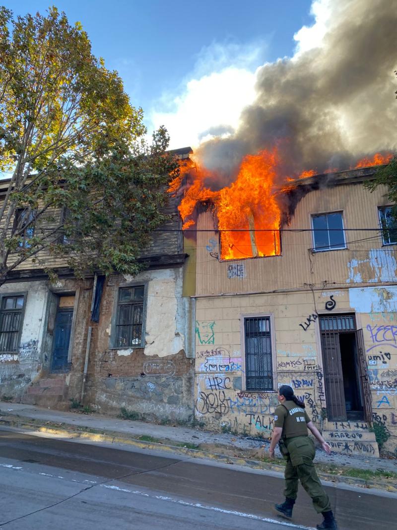 T13 - Incendio en Valparaíso