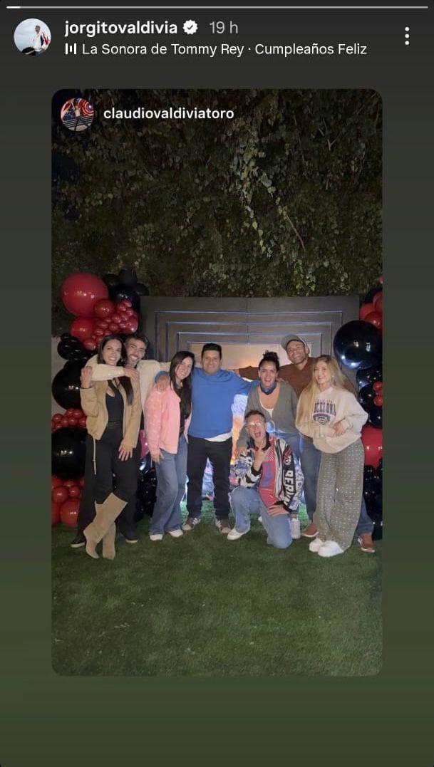 Instagram (Jorge Valdivia) - Cumpleaños de Claudio Valdivia