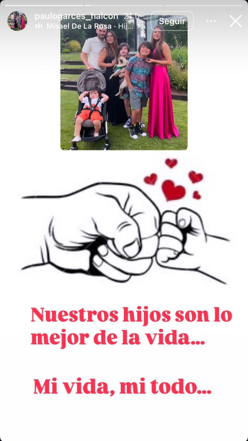Instagram - Paulo Garcés defiende a su familia