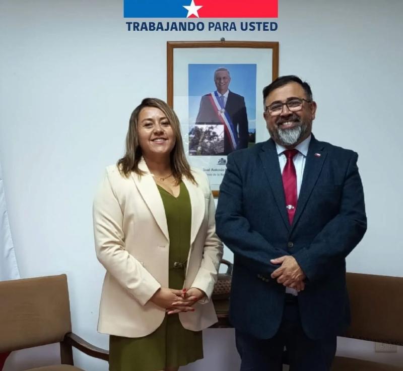 Ex seremi junto al delegado presidencial de Coquimbo, Víctor Pino