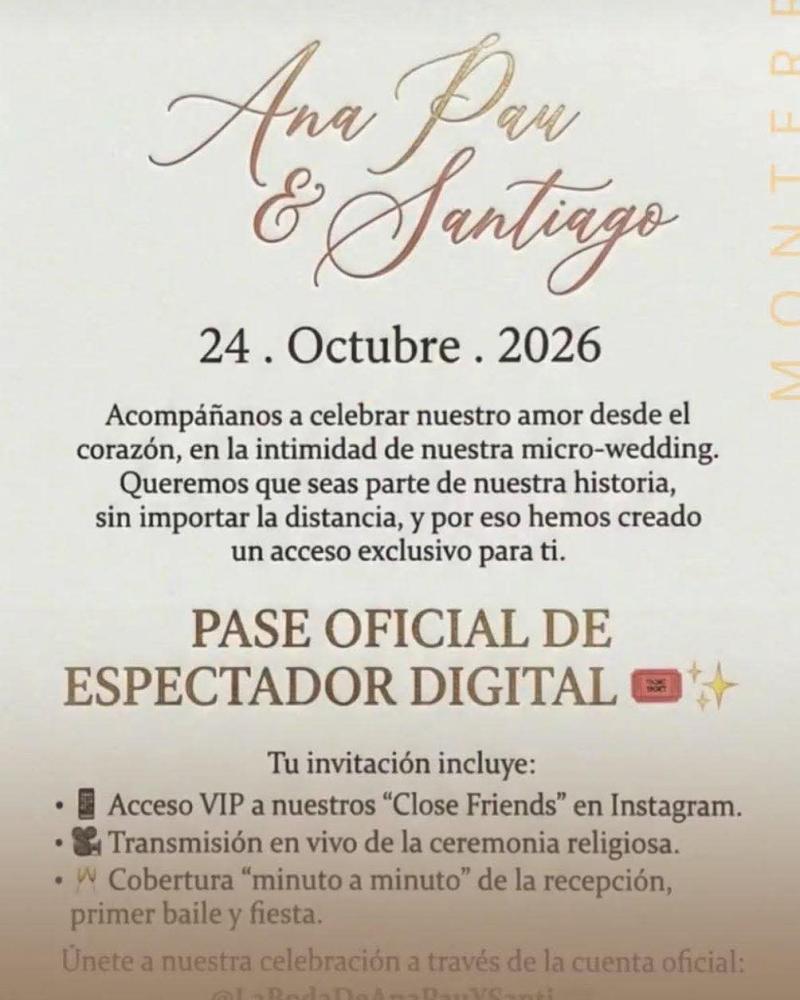 Captura @pensamientos.instrusivoss - La 'invitación' a la boda que recibió el tiktoker