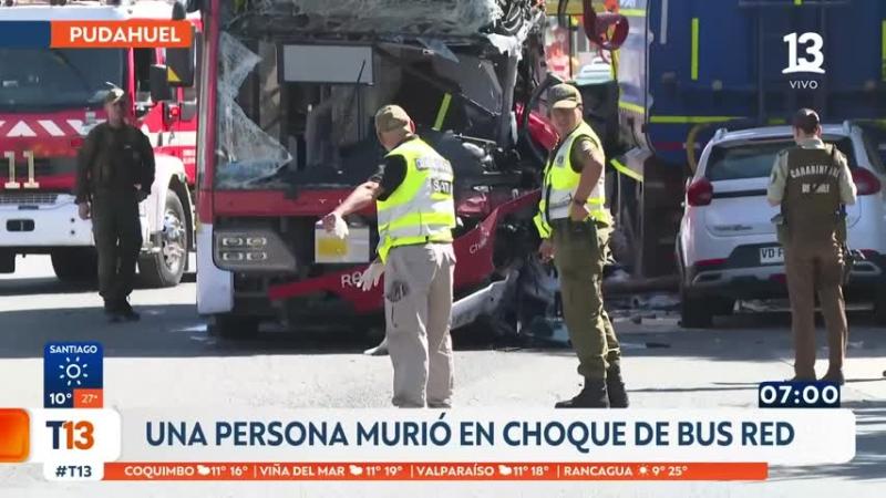 Chofer de micro Red que protagonizó fatal choque en Pudahuel iba drogado: dio positivo a cocaína y marihuana