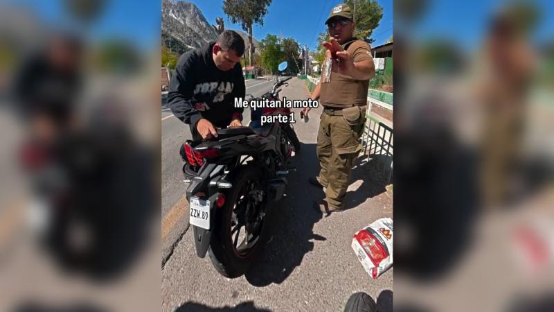 Instagram/nico_dograu - Sujeto agotó la paciencia de carabinero