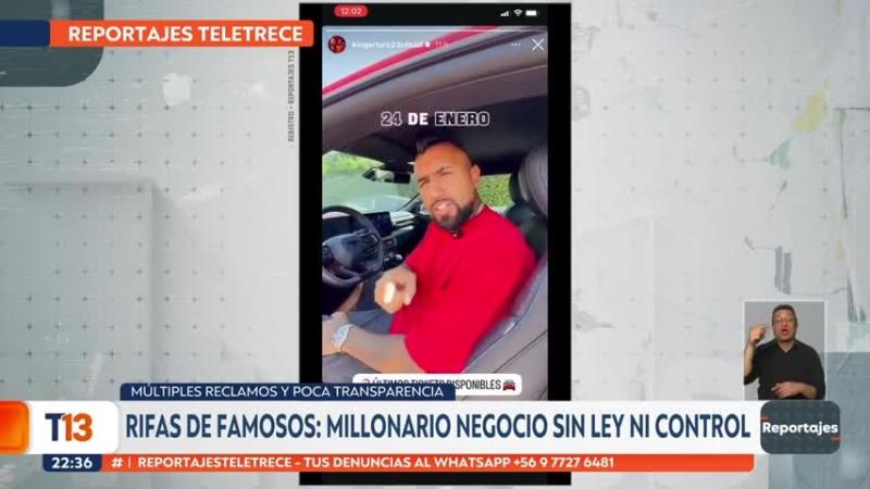 El caso de Arturo Vidal en "rifas de influencers": Por qué el "King" salió mencionado en reportaje del 13