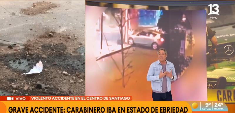 Tu Día - El video del accidente provocado por carabinero en estado de ebriedad