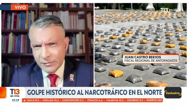 Fiscal regional de Antofagasta revela las claves tras histórica incautación de cinco toneladas de droga en Calama