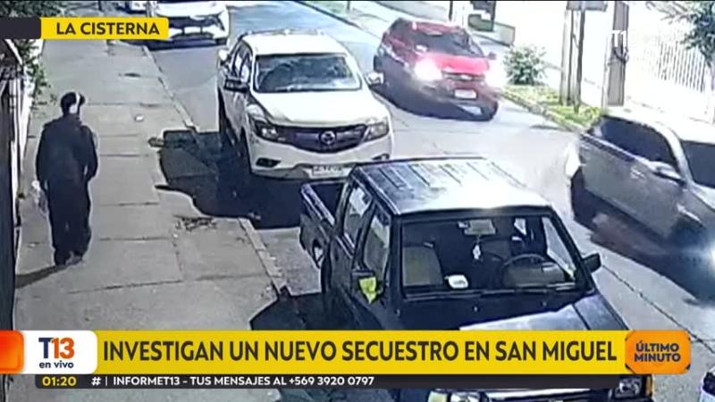 Cámaras captan presunto secuestro en San Miguel: Víctima sería joven de 19 años