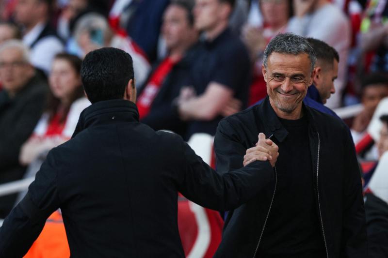 AFP News - Luis Enrique y Mikel Arteta