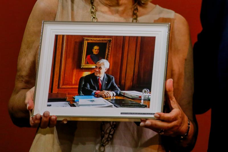 Cecilia Morel en conmemoración a su esposo, el expresidente Sebastián Piñera - AUNO