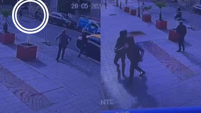 T13 - Balean a adulta mayor para robarle millonario retiro bancario en pleno centro de Santiago