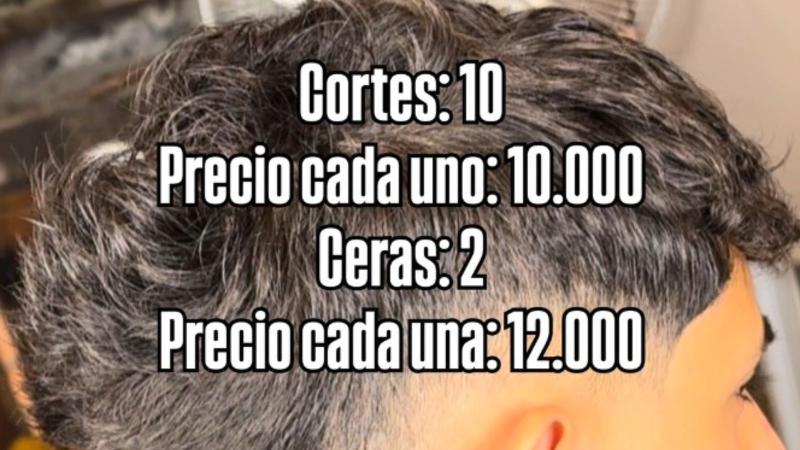 Captura @barber_raspu - Joven barbero mostró cuánto gana diariamente