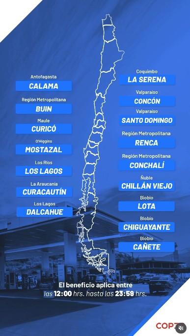 Captura - Las comunas donde tendrán descuento de $100 por litro en bencinas