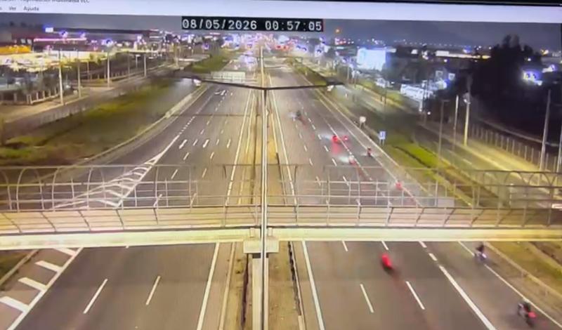 T13 - Cámaras registran momento exacto de fatal colisión de motociclistas