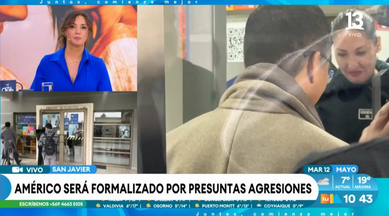 Canal 13 - Américo llegando al Juzgado de Garantía de San Javier