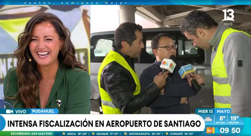 Canal 13 - Periodistas protagonizan divertido momento