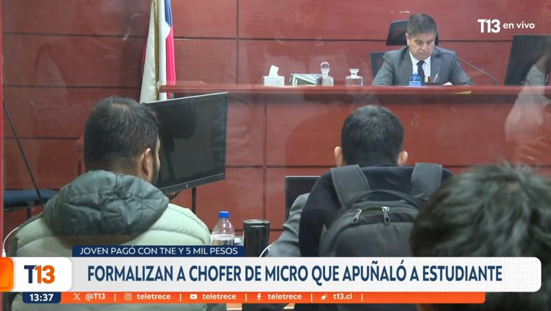T13 - Chofer que apuñaló a estudiante