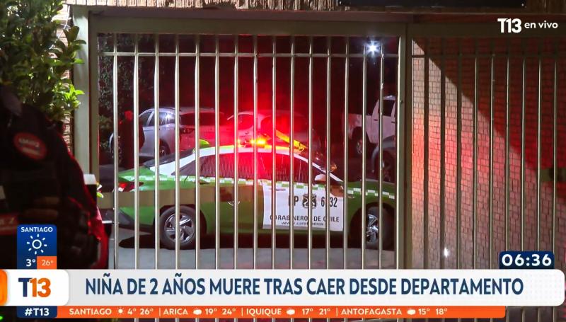 T13 - Niña cayó de piso 11 en edificio de Las Condes