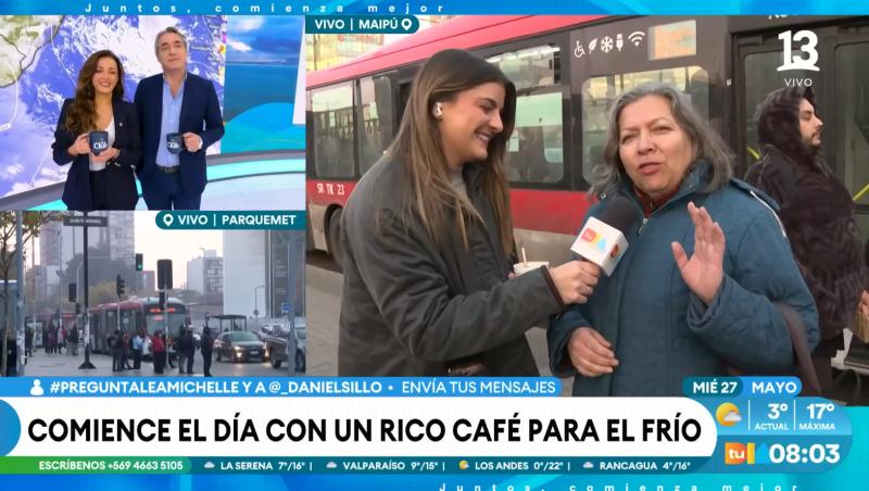 Canal 13 - Madre manda mensaje a su hijo en Japón