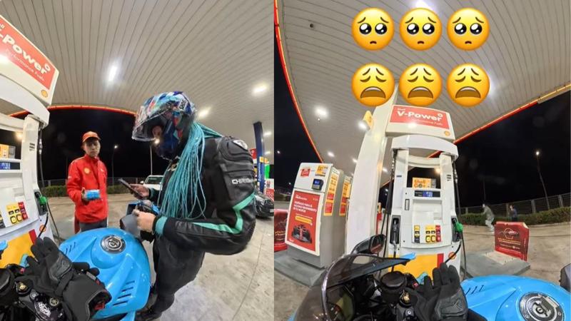Tiktok - Motorista graba encerrona mientras cargaba bencina en servicentro