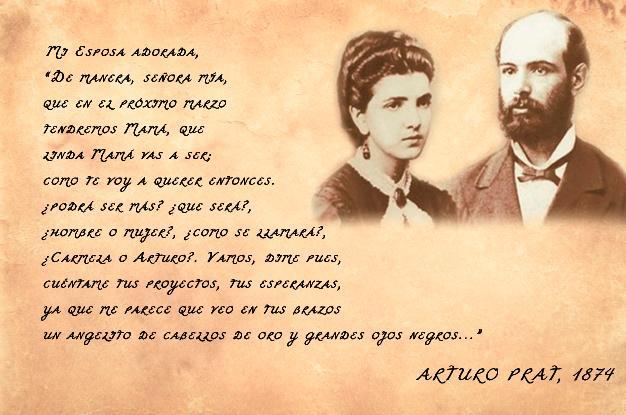 Las últimas cartas de amor de Arturo Prat a Carmela Carvajal - Armada de Chile