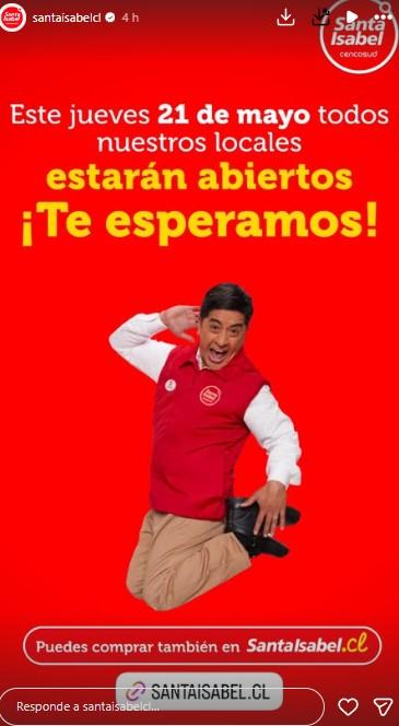 Captura - Así funcionará el supermercado este feriado 21 de mayo