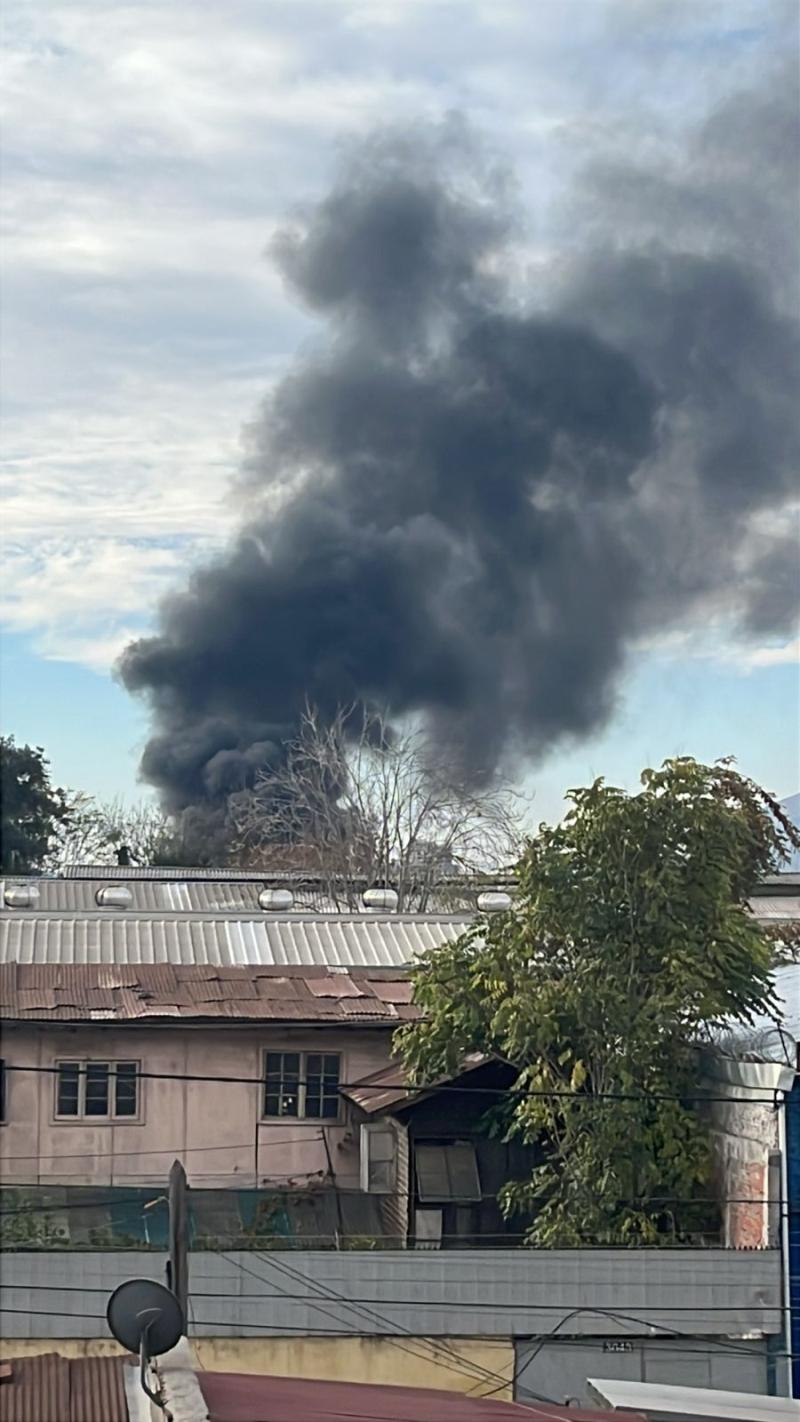Incendio en Estación Central - Imágenes cedidas por Bomberos