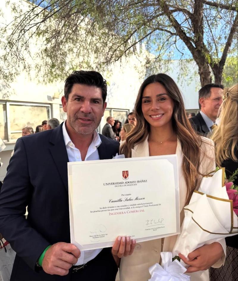 Instagram - Marcelo Salas y su hija Camilla
