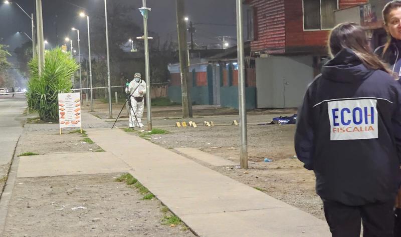 Hombre falleció tras ser baleado en Pedro Aguirre Cerda: Una de las balas alcanzó a una mujer cercana al lugar