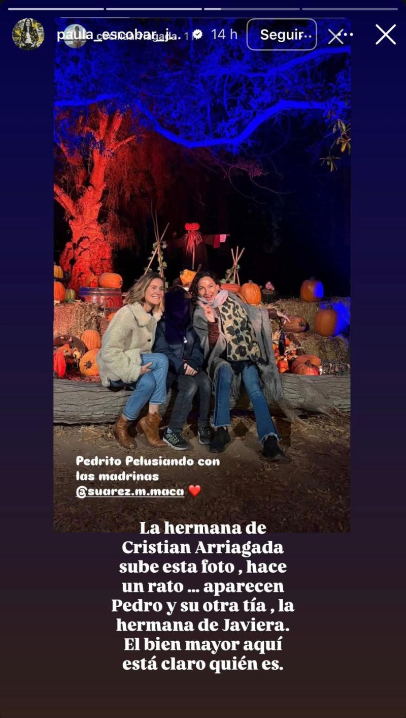 Instagram (Paula Escobar) - Foto de Pedrito subida por hermana de Cristián Arriagada