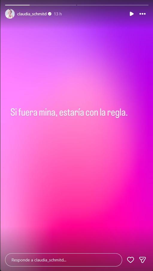 Claudia Schmidt lanza dura indirecta a Leonardo Farkas - Instagram