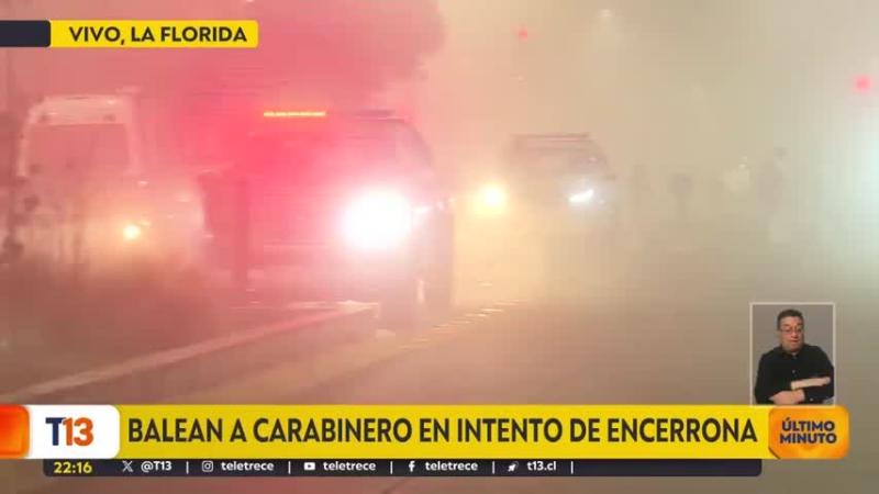 Carabinero que salía de turno fue baleado en intento de encerrona en La Florida