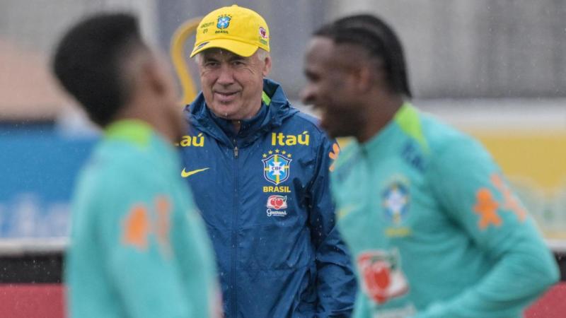 Carlo Ancelotti, DT de Brasil - AFP
