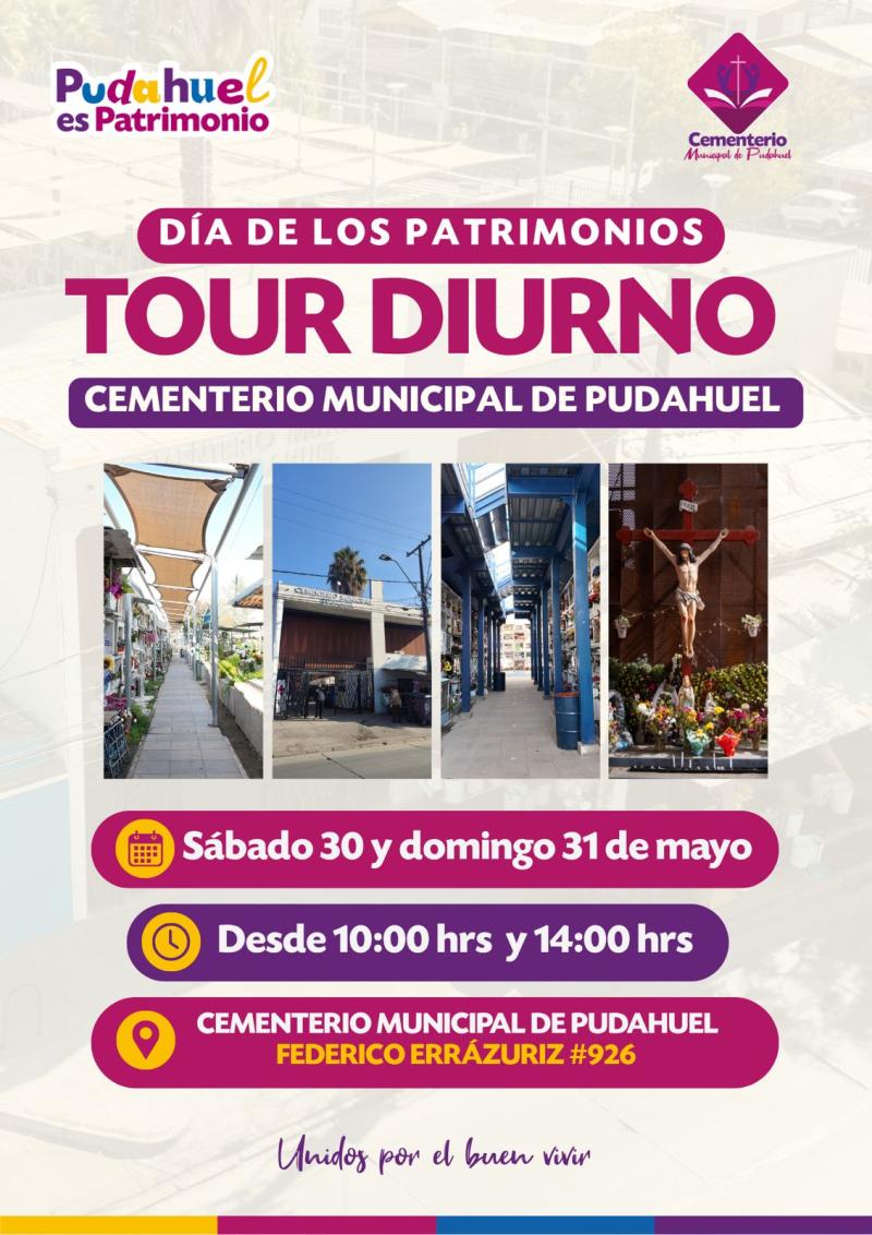 Cementerio histórico, rutas patrimoniales y cultura: las actividades que ofrece Pudahuel para el Día del Patrimonio - Cementerio Municipal de Pudahuel