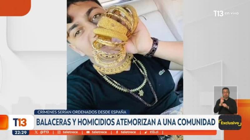 "El Chicorte", el ‘lanza’ chileno que dirige una banda narco en Pedro Aguirre Cerda desde España | T13