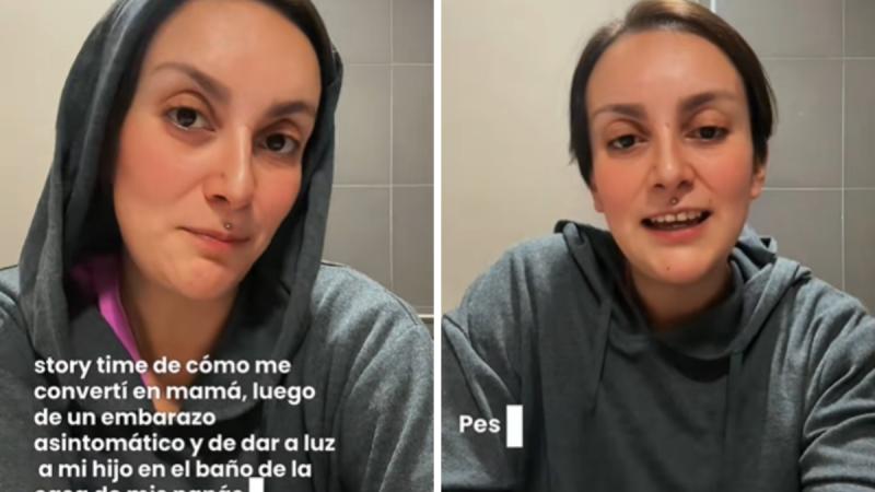 Joven se hizo viral tras contar cómo dio a luz en el baño - TikTok