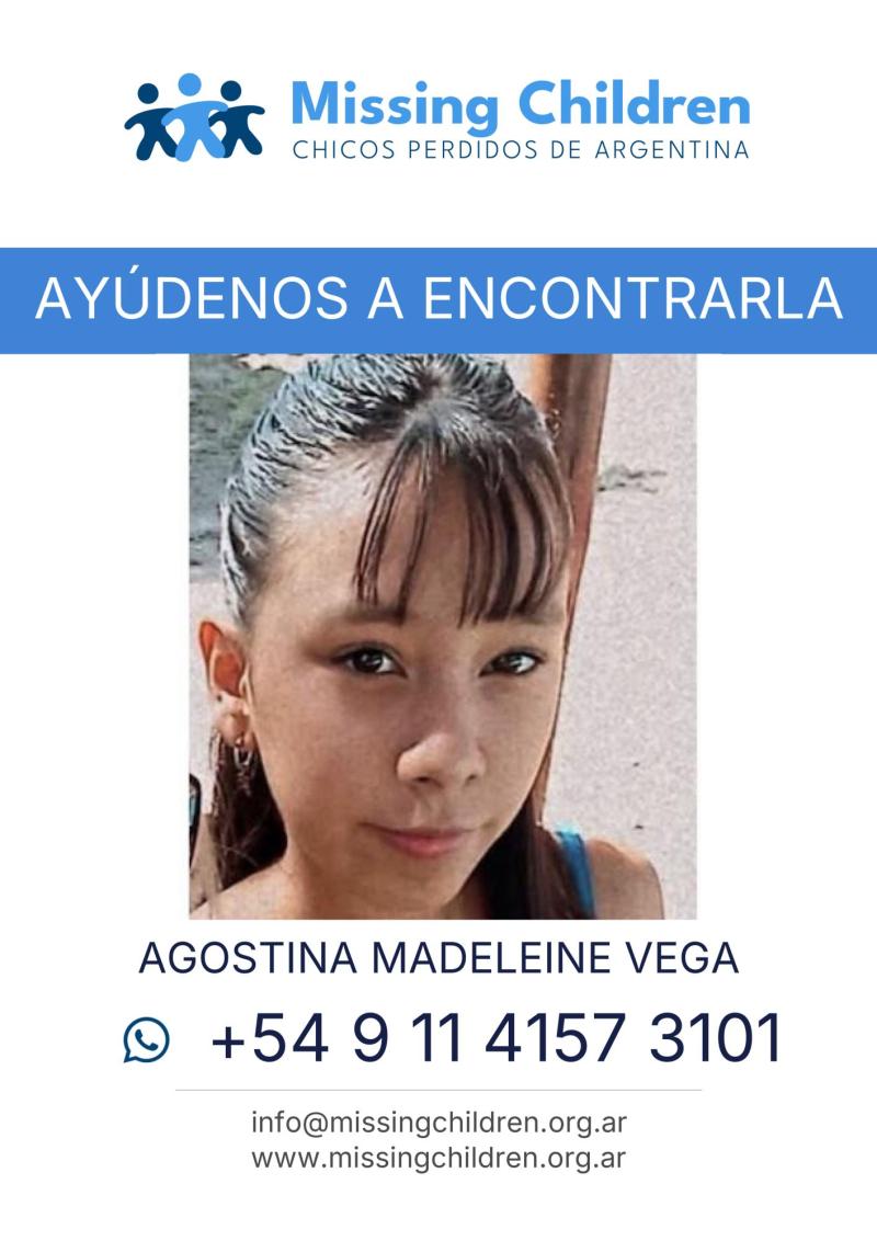 Missing Children Argentina - Joven adolescente desaparecida