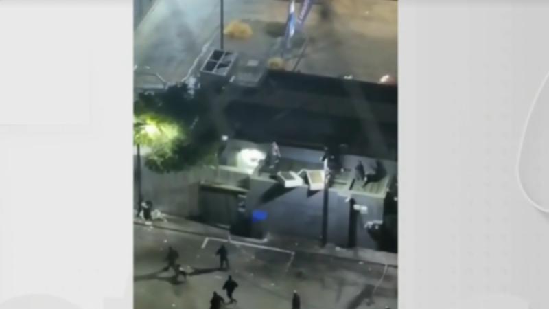 Vendedora de servicentro dejó a delincuente encerrado en Ñuñoa - T13