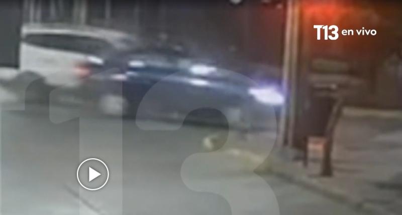 Momento exacto en que carabinero ebrio provoca accidente en Rancagua - t13