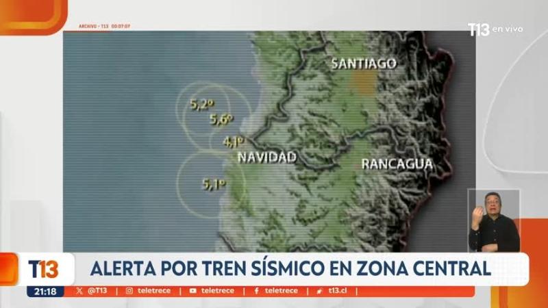 "Fue como que chocaron la casa": Alerta por tren sísmico que provocó 11 temblores en 90 minutos en la región de O'Higgins
