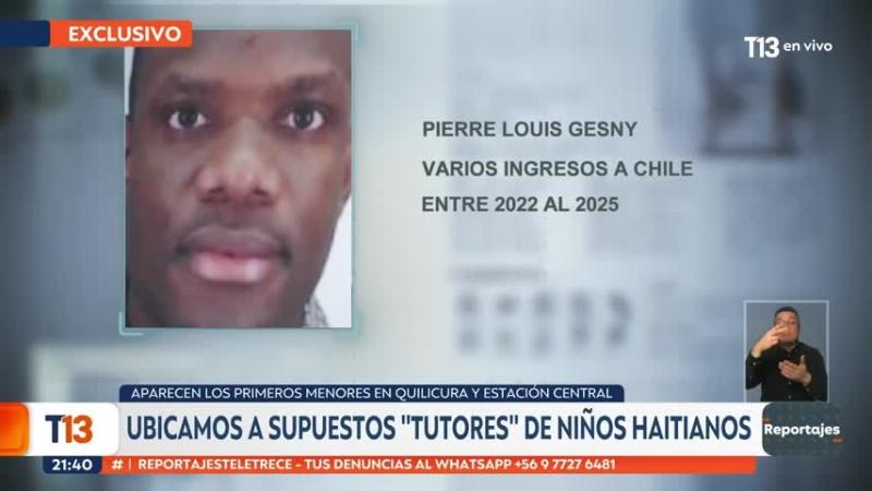 Quién es el hombre que trajo más de 20 niños haitianos a Chile y que respondió preguntas de Reportajes T13