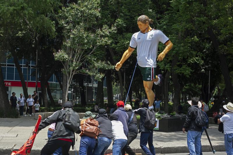 Protestas en México previo al Mundial - AFP