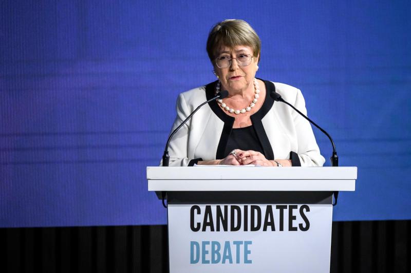 Bachelet aborda eventual veto a su candidatura en la ONU - AFP